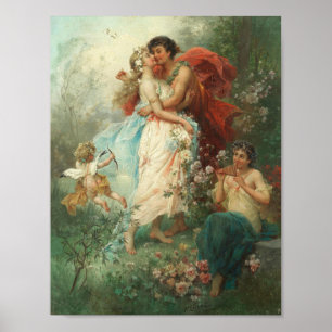 Oath of Love by Hans Zatzka - poster