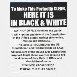 OATH of OFFICE Fleece Blanket