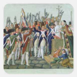Oath of the Districts, February 1790 Square Sticker