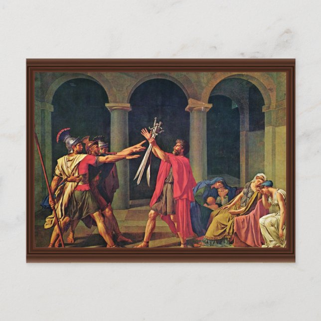Oath Of The Horatii By David Jacques-Louis (Best Q Postcard (Front)