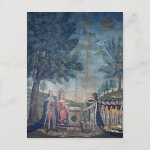 Oath of the King, the Queen Postcard