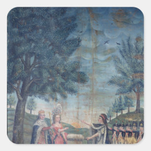Oath of the King, the Queen Square Sticker