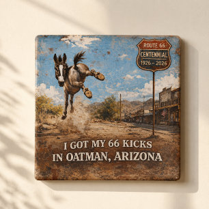Oatman Arizona Route 66 Burro Kicks Magnet