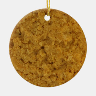 Oatmeal Cookie Ceramic Ornament