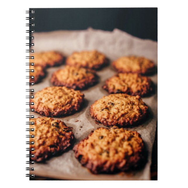 Oatmeal cookies with raisin notebook (Front)