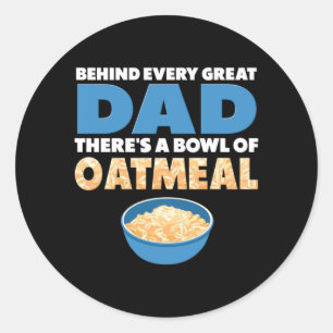 Oatmeal Lover Performance Classic Round Sticker