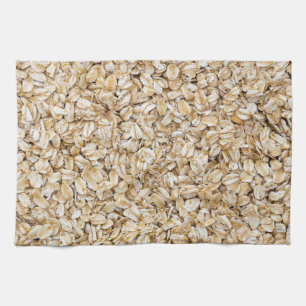 Oatmeal macro as background structure tea towel