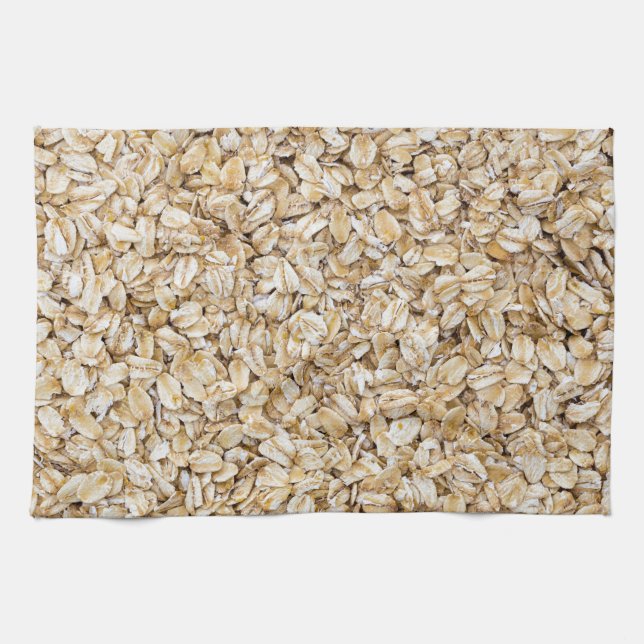 Oatmeal macro as background structure tea towel (Horizontal)