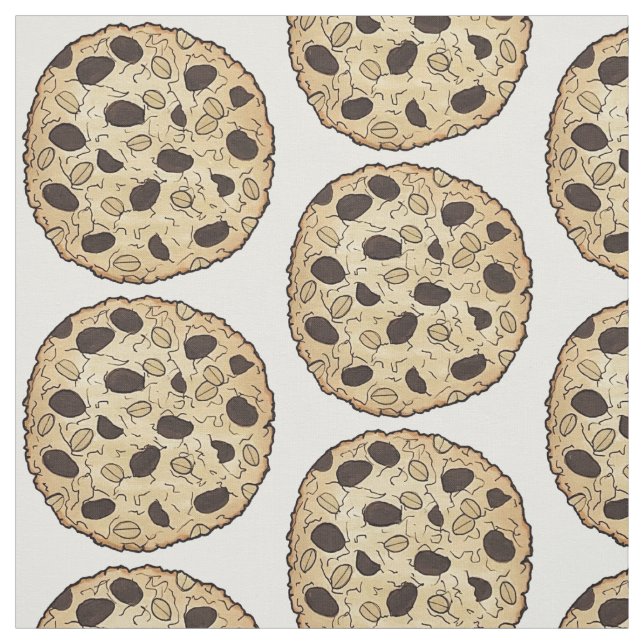 Oatmeal Raisin Cookies Baking Bake Sale Food Fabric (Swatch)