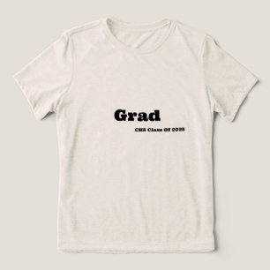 Oatmeal Women's Grad T-Shirt Tri-Blend Shirt