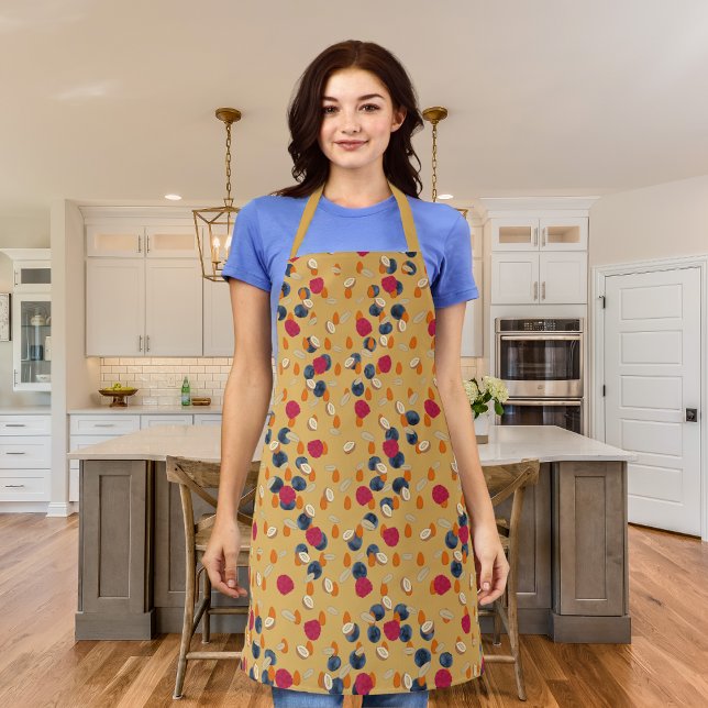 Oats, fruits, and nuts gold apron (Creator Uploaded)