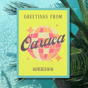 Oaxaca de Juárez Mexico colourful greeting card