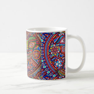 Oaxaca Mexico Mexican Mayan Tribal Art Boho Travel Coffee Mug