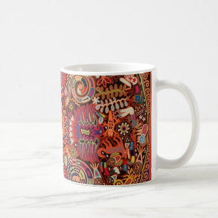 Oaxaca Mexico Mexican Mayan Tribal Art Boho Travel Coffee Mug