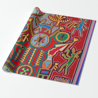 Oaxaca Mexico Mexican Mayan Tribal Art Boho Travel Wrapping Paper