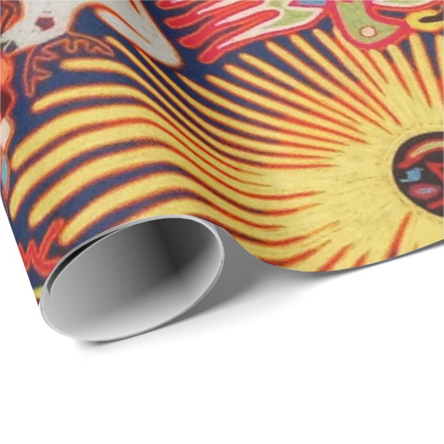 Oaxaca Mexico Mexican Mayan Tribal Art Boho Travel Wrapping Paper (Roll Corner)