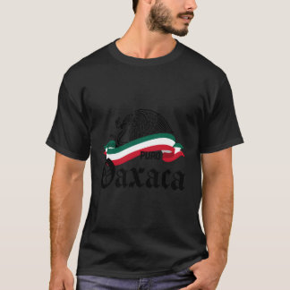 Oaxaca Mexico Puro Oaxaca Flag Eagle T-Shirt