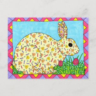 Oaxacan Bunny in Clover Postcard