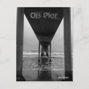 OB BW POSTCARD