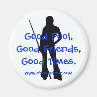 OB Cues Ladies 9-Ball Tour Magnet Outline