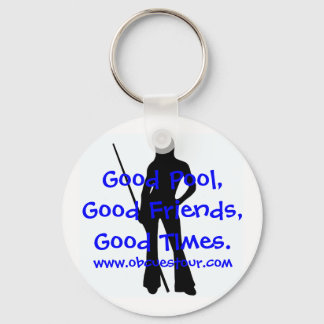OB Cues Ladies 9-Ball Tour Slogan Keychain