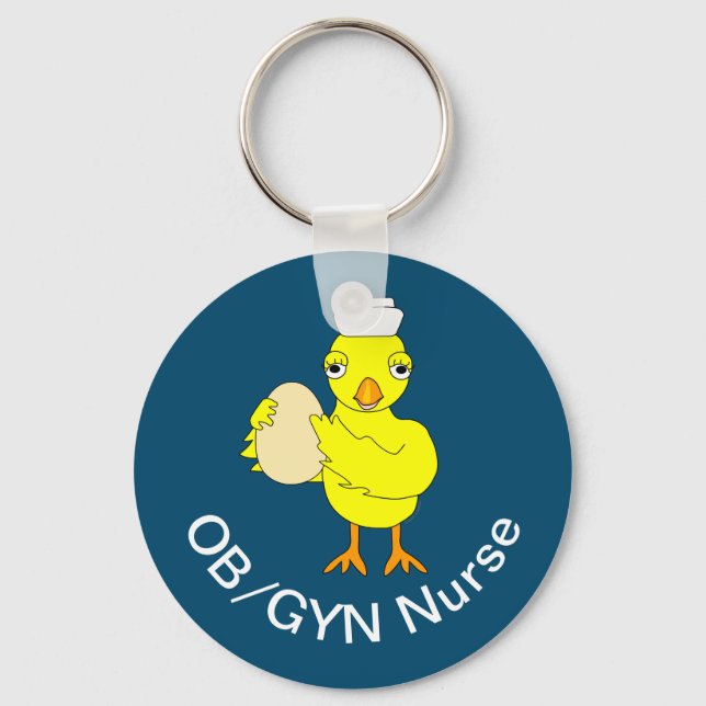 OB/GYN Nurse Key Ring (Front)