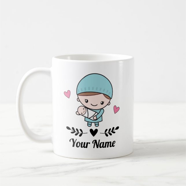 OB-GYN Obstetrician Doula Coffee Mug (Left)