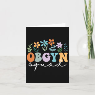 Ob-gyn Squad Obstetrician Gynaecologist Ob-gyn Nur Card