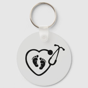 OB Nurse Doctor Key Ring