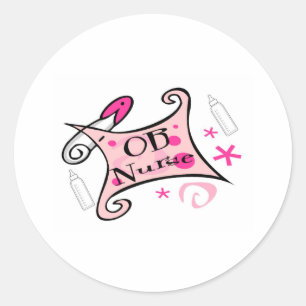 OB nurse (obstetrics) Nursing Classic Round Sticker
