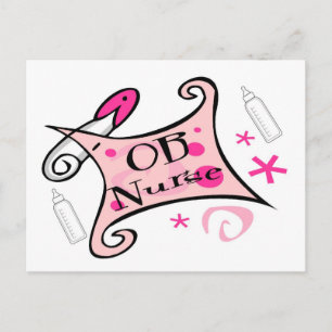 OB nurse (obstetrics) Nursing Postcard
