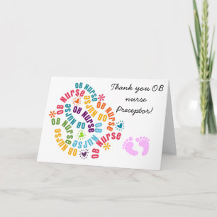 OB Nurse Preceptor Thank You Card