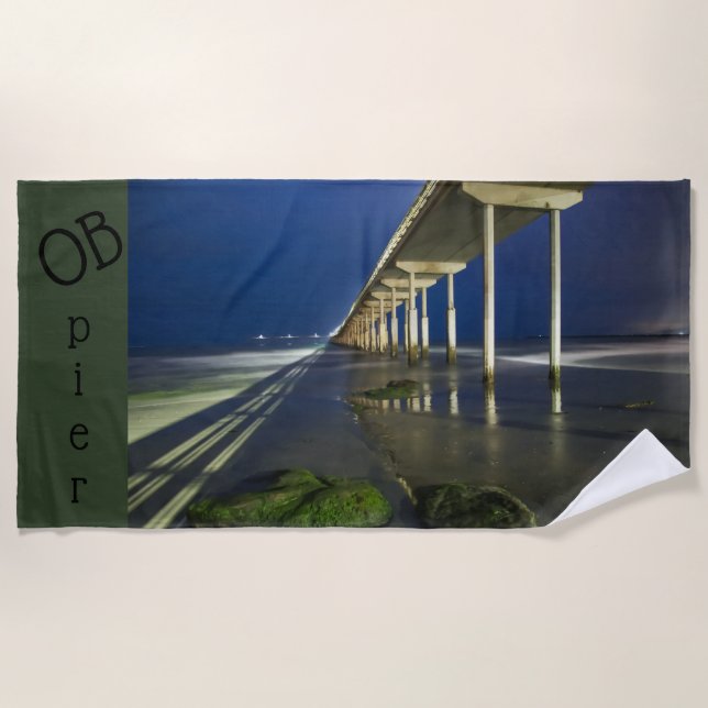 OB pier Beach Towel (Front)