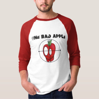 OBA oldschool 3/4 sleeve red apple skull target T-Shirt