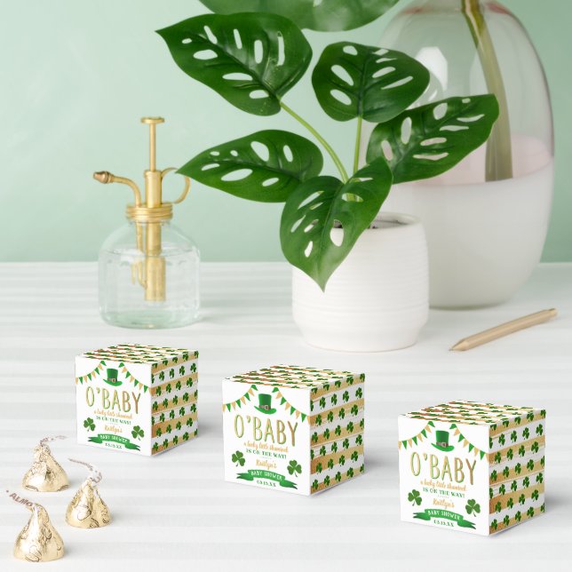 O'Baby St. Patrick's Day Baby Shower Favour Box (Multiple)