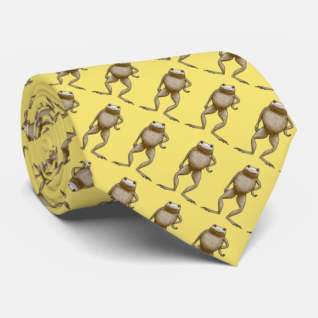 Obadiah Toad Attitude (Yellow) Tie (Rolled)