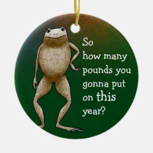 Obadiah Toad Diet Ceramic Tree Decoration