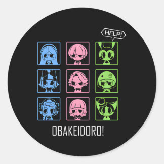 Obakeidoro Icons Of Hus In-Game Colour Classic Round Sticker