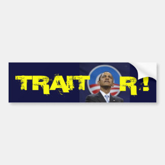 obama1, TRAIT, R ! Bumper Sticker