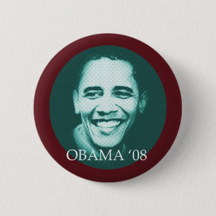 Obama '08 6 cm round badge
