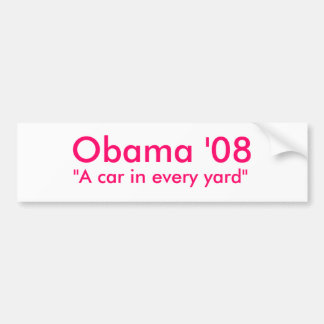 Obama '08 bumper sticker