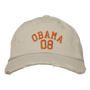 OBAMA 08 EMBROIDERED HAT
