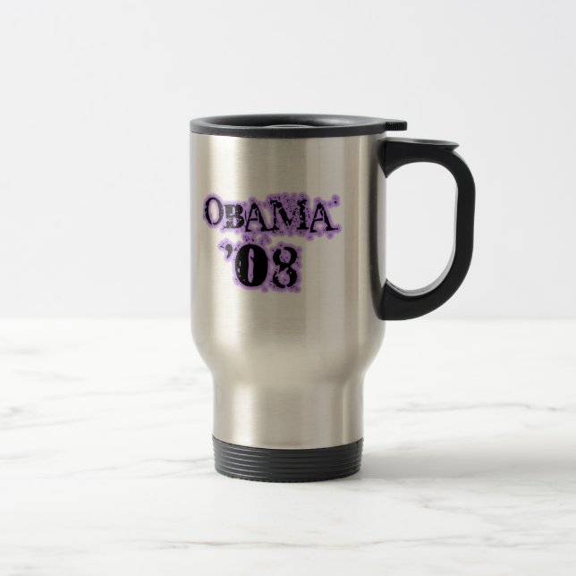 Obama 08 Lilac Edge Mug (Right)