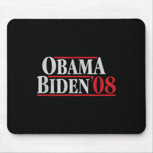 Obama 08 Shirt - Retro Campaign Obama Biden Mouse Pad