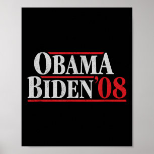 Obama 08 Shirt - Retro Campaign Obama Biden Poster
