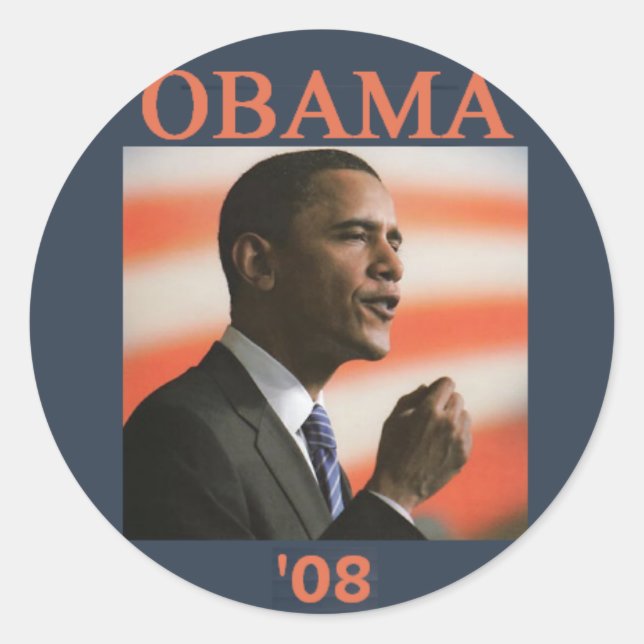 Obama '08 Sticker (Front)