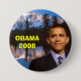OBAMA 2008 7.5 CM ROUND BADGE