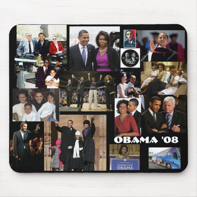 OBAMA 2008 - Customised Mouse Pad (Front)