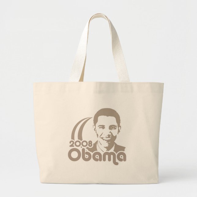 Obama 2008 large tote bag (Front)
