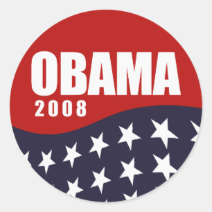 Obama 2008 T-shirt Classic Round Sticker